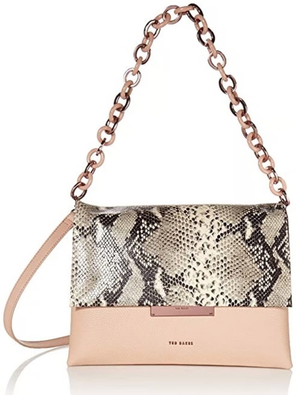 Ted Baker Alani Pink & Snakeskin Crossbody Bag